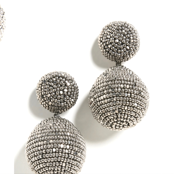 Deepa Gurnani Rhinestone Double Ball Earrings - Picture 4 of 4